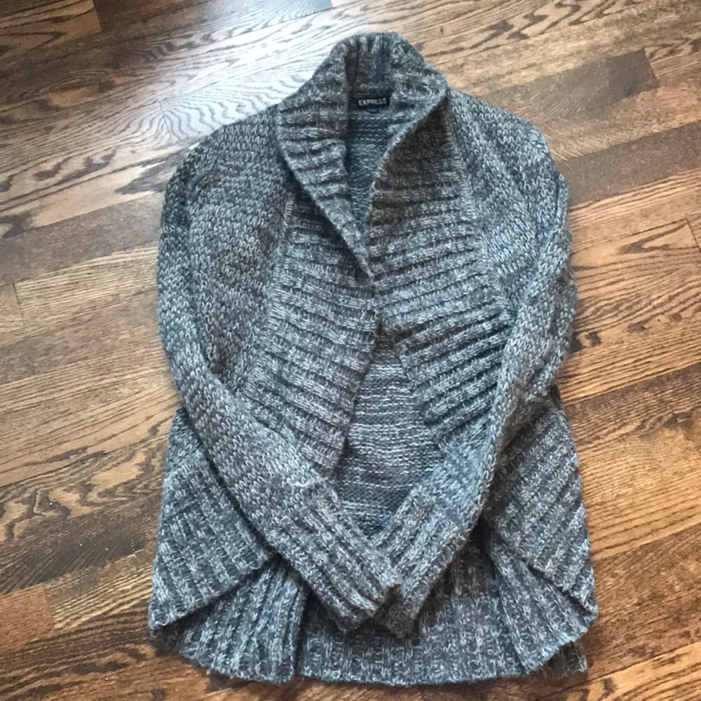 Express gray cardigan